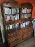 Pair of matching bookcases with drawers (contents not included)