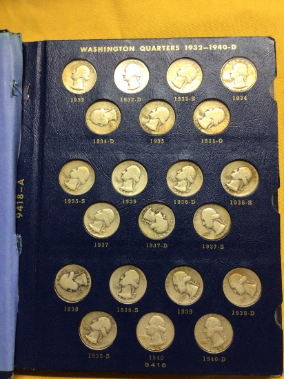 Washington silver quarters. bid times 84