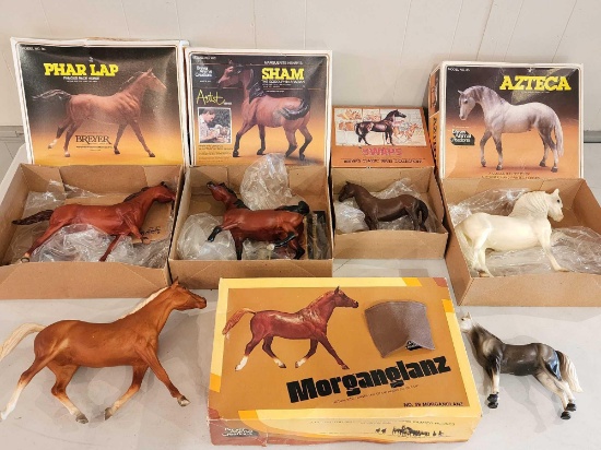 (6) BREYER horses, 5 boxed