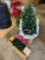 Christmas items and tree