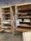 shelves of lumber, wood pieces