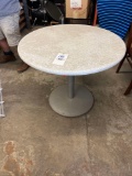 Round marble type table