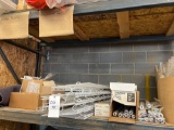 assorted white wire shelving, T12 light bulbs and more