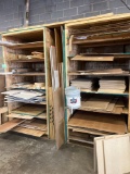 shelves of lumber, wood pieces