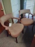 2 Upholstered Conference Chairs