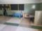 Metal desk, file cabinet, plastic chairs, magazines holder, av cart, youth height table