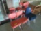 11 plastic chairs