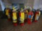 9 fire extinguishers