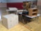 2 File Cabinets, AV Cart and Rolling Table 5 Student Tables, Chair and Ironing Board