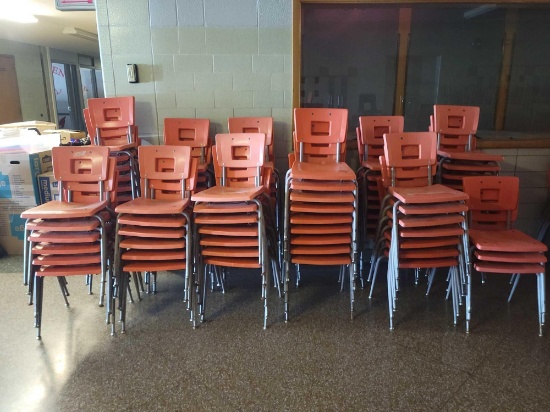 85 youth plastic stack chairs