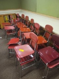 23 assorted student chairs