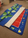 Two activity rugs