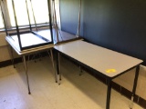 Five assorted student tables
