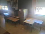 File cabinets, desks and work tables