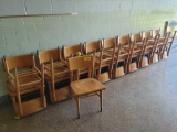 19 youth wood chairs