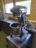 Hobart Model A-200 Mixer w/ Older Stainless Warming Cabinet and Attachments