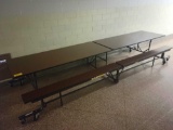 12ft folding cafeteria table