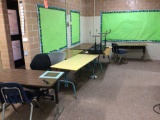 7 Assorted Student Tables and 4 Assorted Chairs