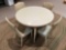 Dinette Table with Four Chairs, One Leaf