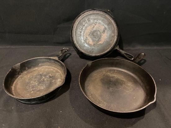 (3) Cast Iron Skillets