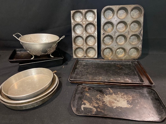 Vintage Muffin Pans and Trays