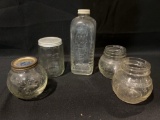 Glass Water, Tea, and Sphere Jars