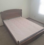 3 Piece Full size bedroom suite with chest, dresser with mirror and mattress and box spring