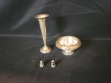 Group of sterling, weighted and thimbles