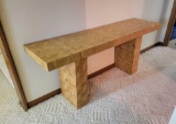 Vintage matching coffee table, end table and foyer table, (foyer table leg needs work)