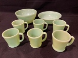 Jadeite Bowls and Cups