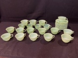 Jadeite Cups and Saucers