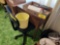 Office Chair, Sewing Machine Desk, Tools, and Wastebasket