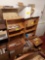 10 Wooden Shelves with Large Lot of Books, Magazines, Paintings/Prints, Bonanza/Western Merchandise,