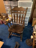 wooden rocking chair
