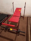 Weight lifting Bench and weights