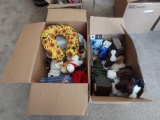 2 Boxes of Horse Dolls, Christmas Decor, and more