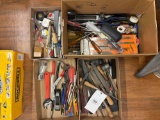 files, wrenches, screwdrivers