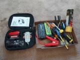 Craftsman Laser Level, Jumper Box, and Tools