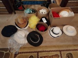 Assortment of Cowboy Hats and Ladies Hats