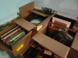 early pottery boots, vase, slow cooker, cookbooks, frames