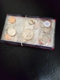 1970 and 80s unc coin sets, bid x 9