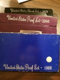Proof sets, 1968, 79, 86. Bid x 3