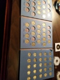 Partial book Jefferson nickels, 1 pg of dimes
