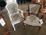 2 needlepoint chairs
