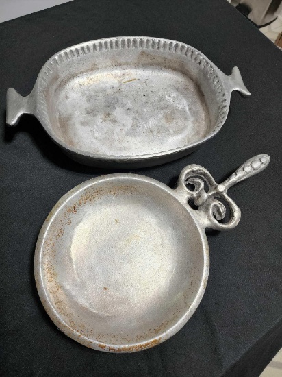 (2) early Don Drumm kitchen pots