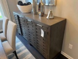 wooden buffet table