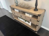 wooden buffet table