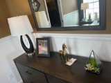 table lamp and household decor items