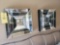 Set of 3 decorative mirror wall plaques