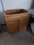 Contents of Room Corner - Cabinet Pieces, Furniture, Chairs, Clothes Racks, Wooden Table Contents